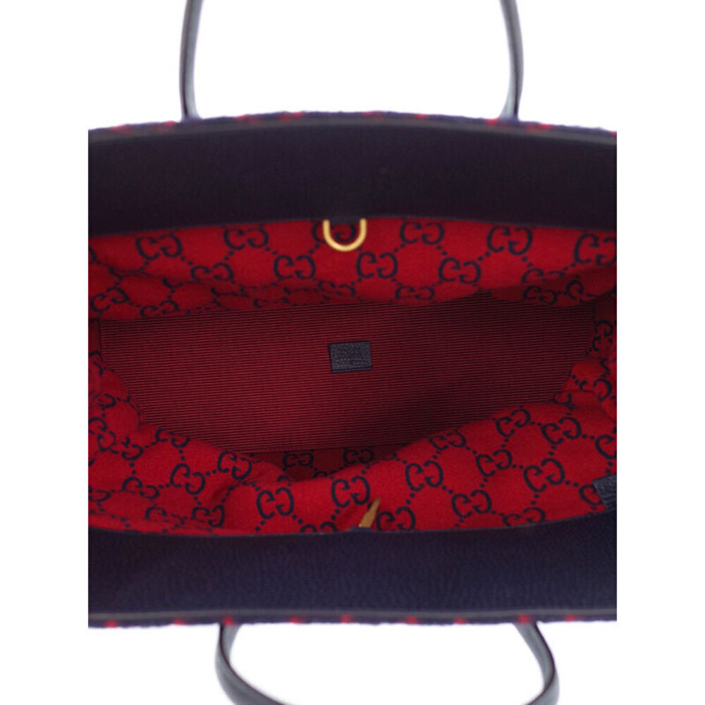 GUCCI GG Wool Tote Bag - Picture 3 of 9